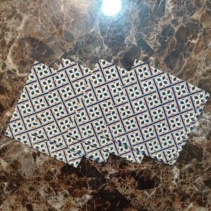 Set of 4 Vintage 1980s Laura Ashley "Mr. Jones" Pattern Dinner Napkins